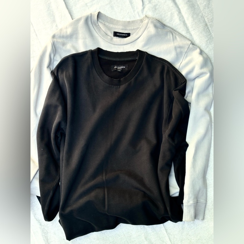 ALL SAINTS (2) crew neck sweatshirts